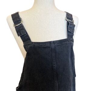 Denim Co Black Denim Jumper, Overall Dress. Size: 10